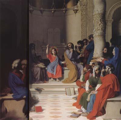 Jean Auguste Dominique Ingres Jesus among the Scribes (mk04) France oil painting art